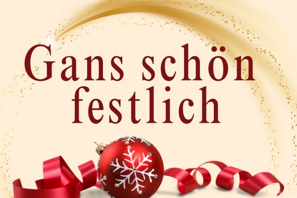 Beige Weiß Braun Weihnachtlich Stilvoll Weihnachtsfeier Event Weihnachten Veranstaltung Einladung (1)