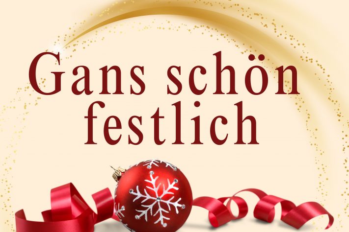 Beige Weiß Braun Weihnachtlich Stilvoll Weihnachtsfeier Event Weihnachten Veranstaltung Einladung (1)